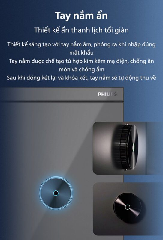 Tay nắm thò thụt két sắt Philips SBX602
