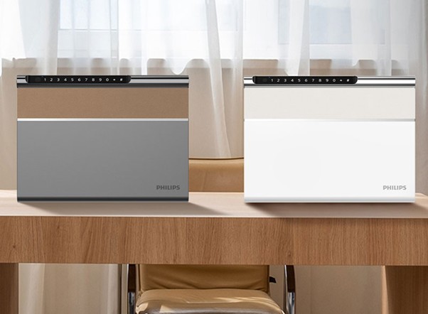 Két sắt Philips SBX102 màu trắng và xám