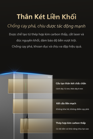 Chốt thép 32mm két sắt Philips Valis