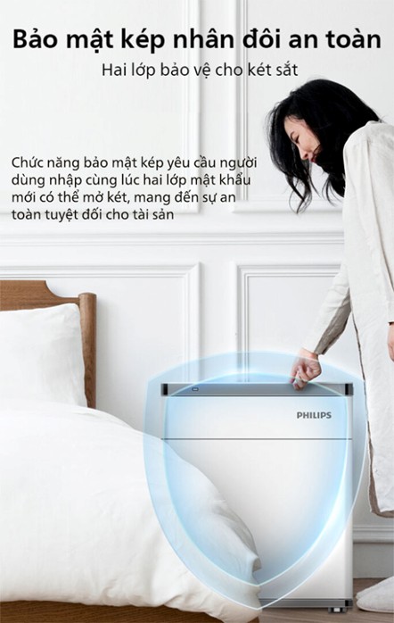 Nội thất 2 ngăn két sắt Philips SBX301