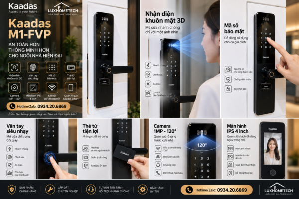 Khóa cửa Kaadas M1-FVP - hình 1