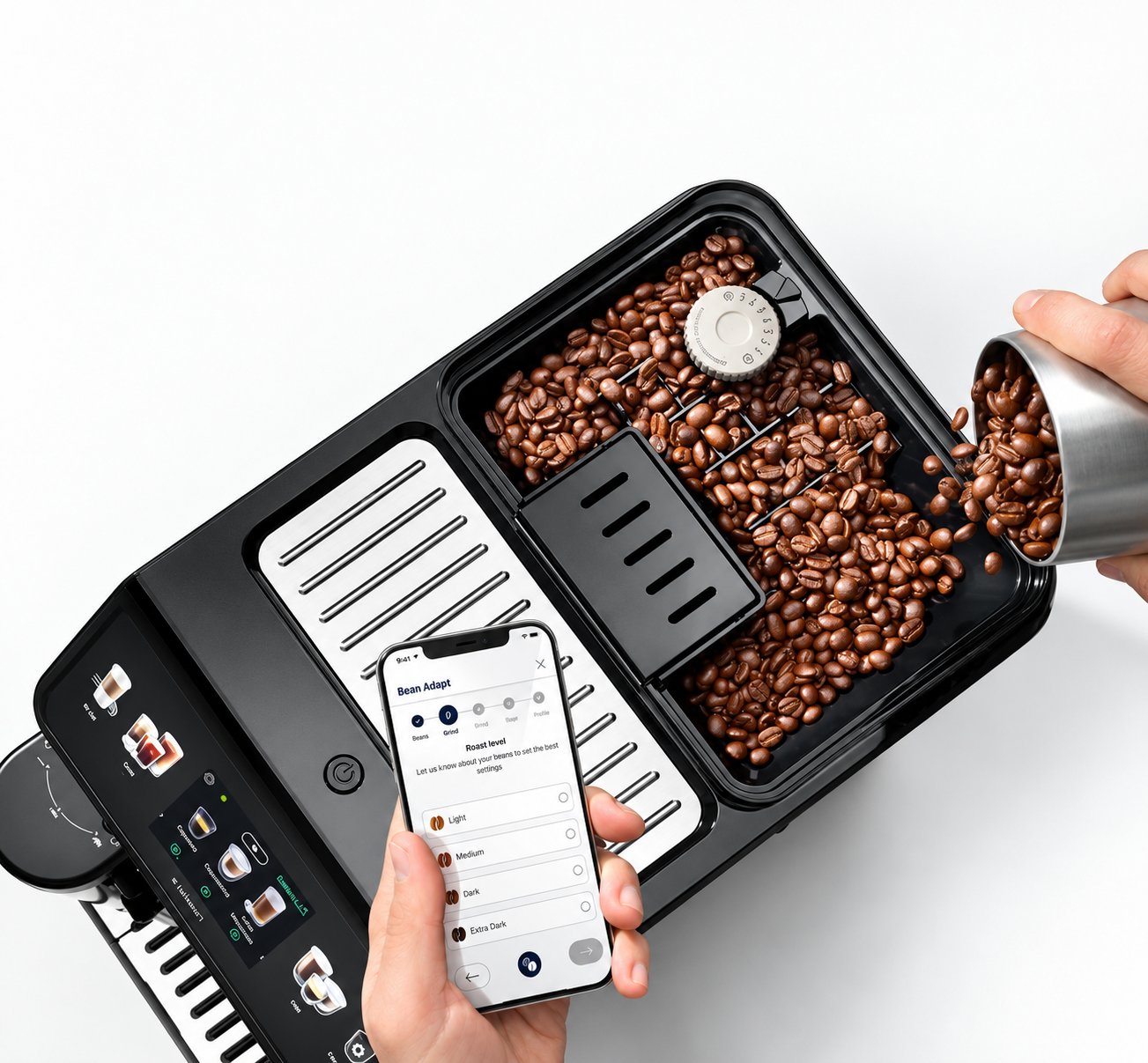 Máy DeLonghi khay đựng cà phê