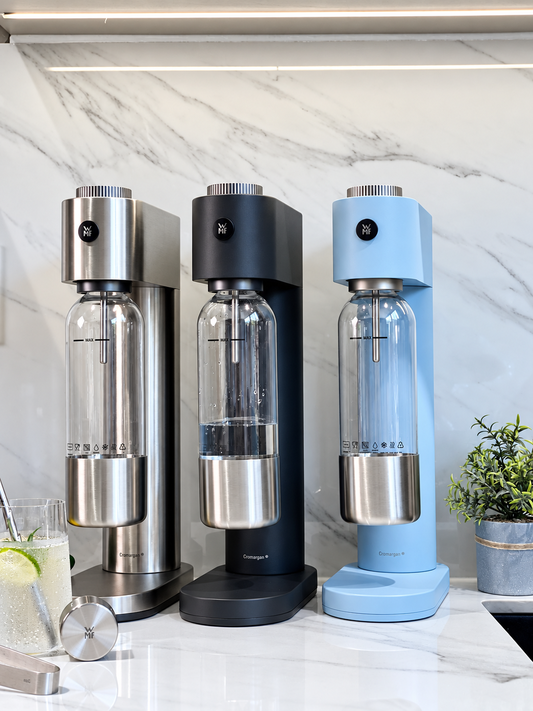Máy Tạo Soda WMF Element One 3 Mức Gas Tự Động 3 Màu Máy Tạo Soda WMF Element One 3 Mức Gas Tự Động, Chai 850ml