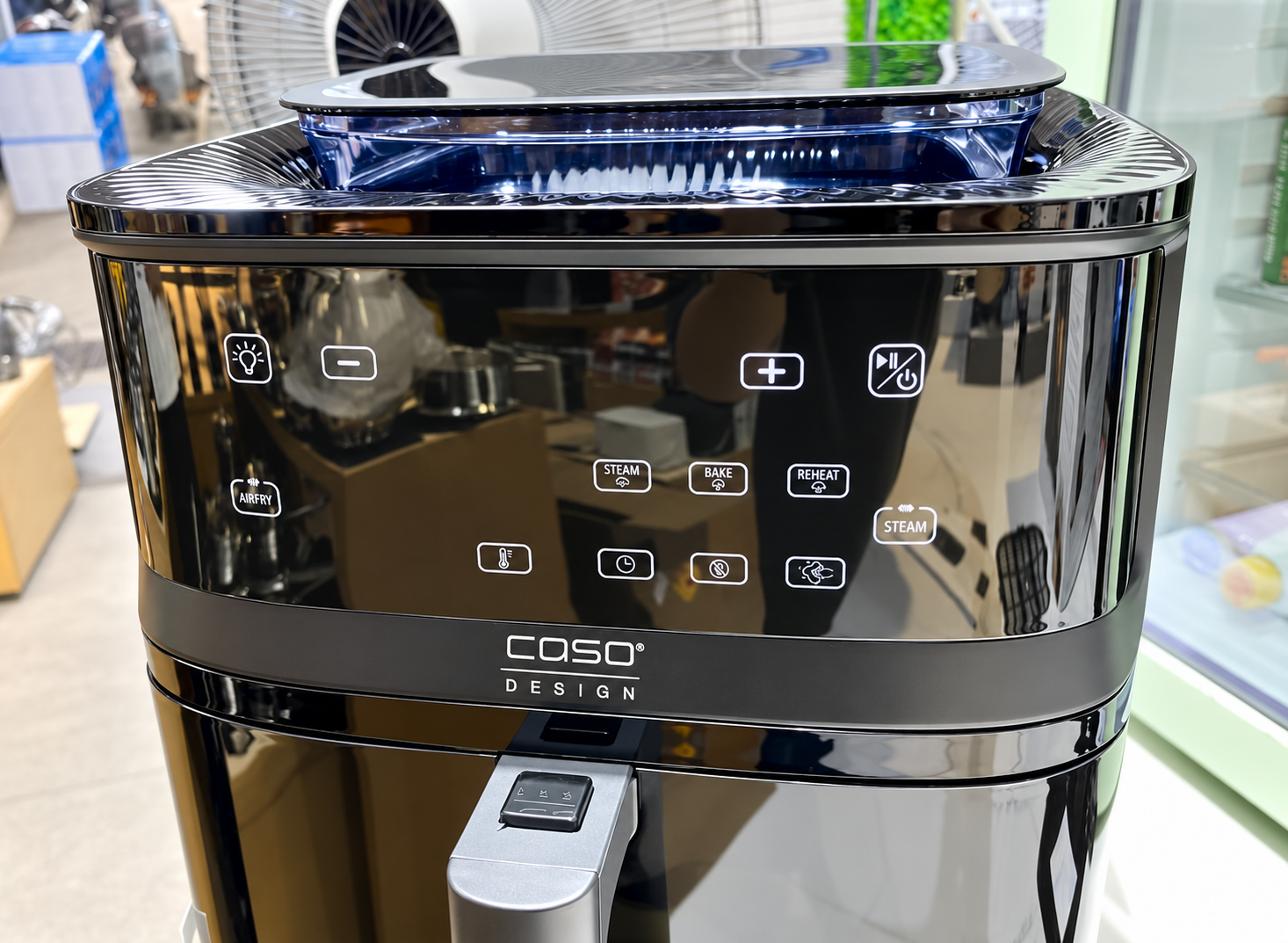 Nồi Chiên Không Dầu Kèm Hấp CASO AirFry & Steam 700 bảng điều khiên Nồi Chiên Không Dầu Kèm Hấp CASO AirFry & Steam 700