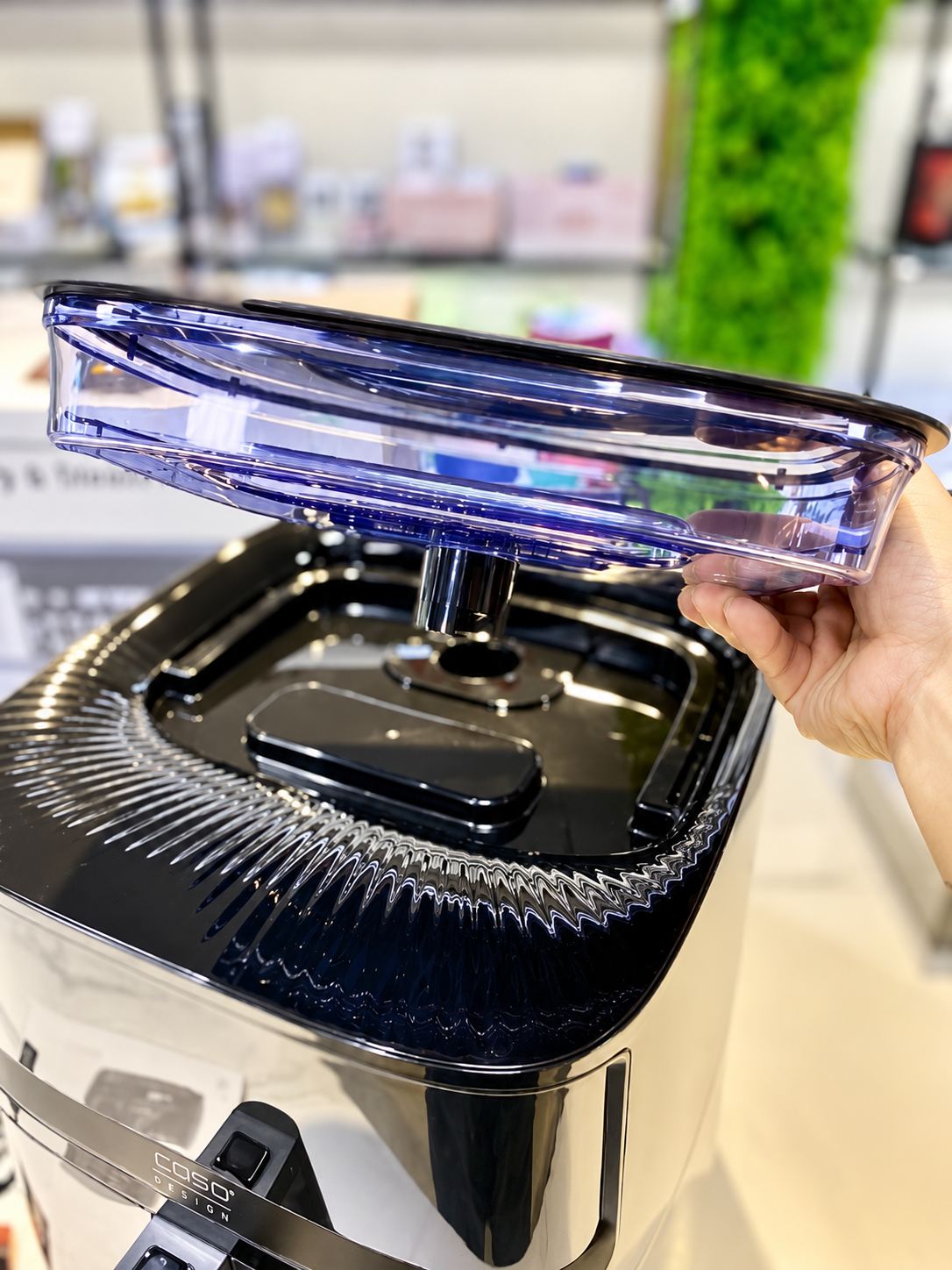 Nồi Chiên Không Dầu Kèm Hấp CASO AirFry & Steam 700 khay chứa nước Nồi Chiên Không Dầu Kèm Hấp CASO AirFry & Steam 700