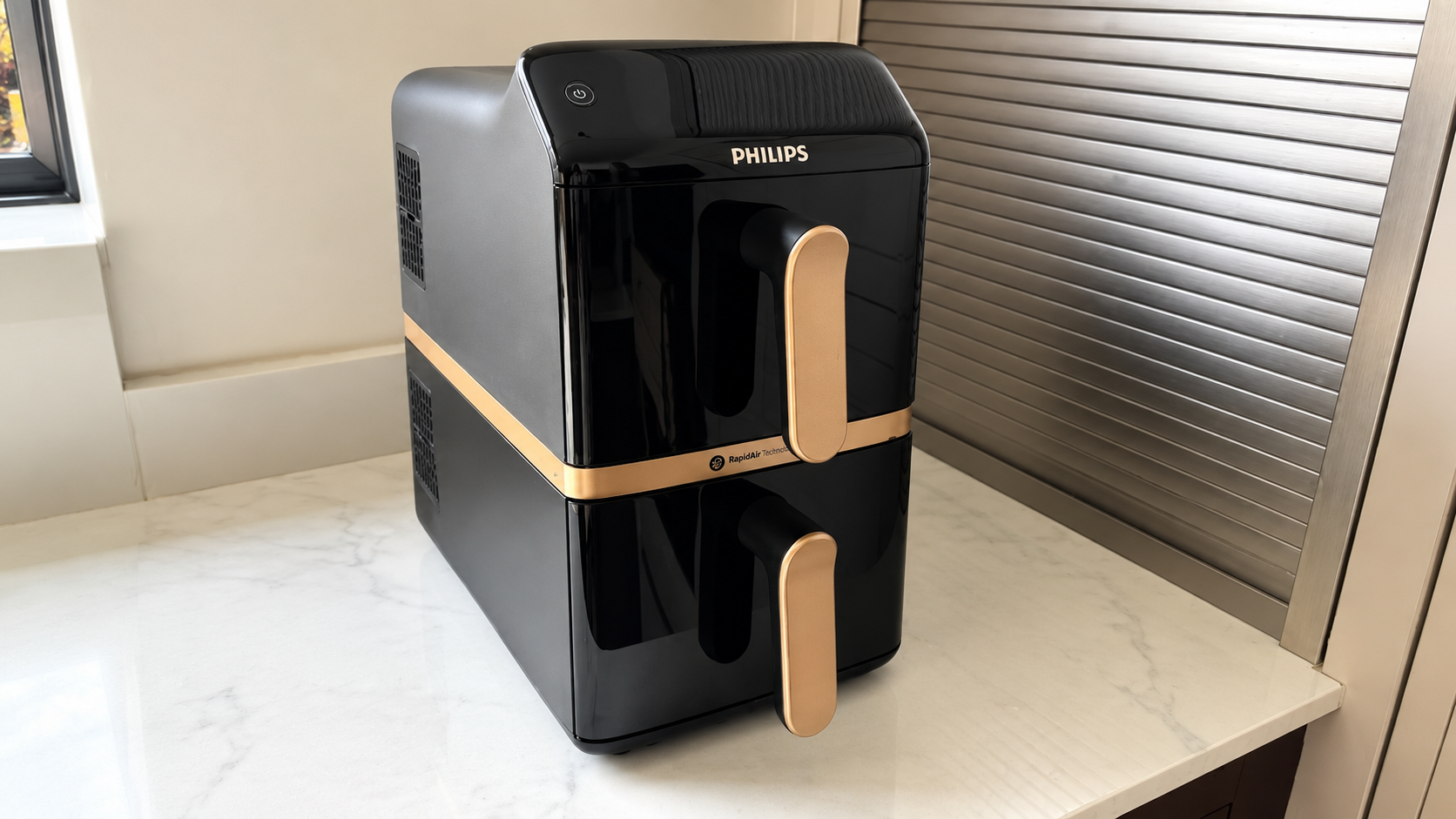 Nồi Chiên Không Dầu Philips NA46270 2 ngăn