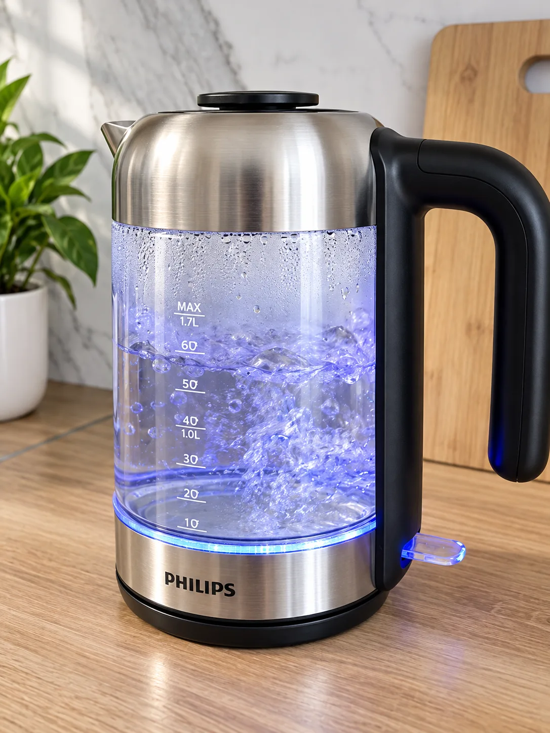 Ấm siêu tốc thủy tinh Philips HD9339 1,7L Ấm siêu tốc thủy tinh Philips HD9339 1,7L