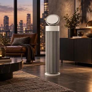 LG PuriCare AeroBooster AS55GGSY0: Thân máy mảnh, Clean Booster và chế độ thú cưng