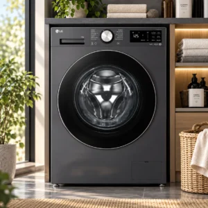 LG FX1410N5G 10 kg: Máy giặt AI DD màu than ánh kim, vận hành êm