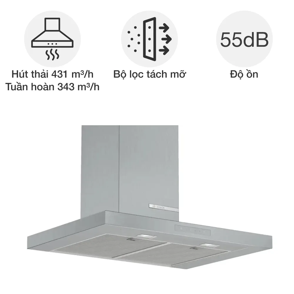Máy hút mùi Bosch DWB97LM50 Serie 6 Máy hút mùi Bosch DWB97LM50 Serie 6