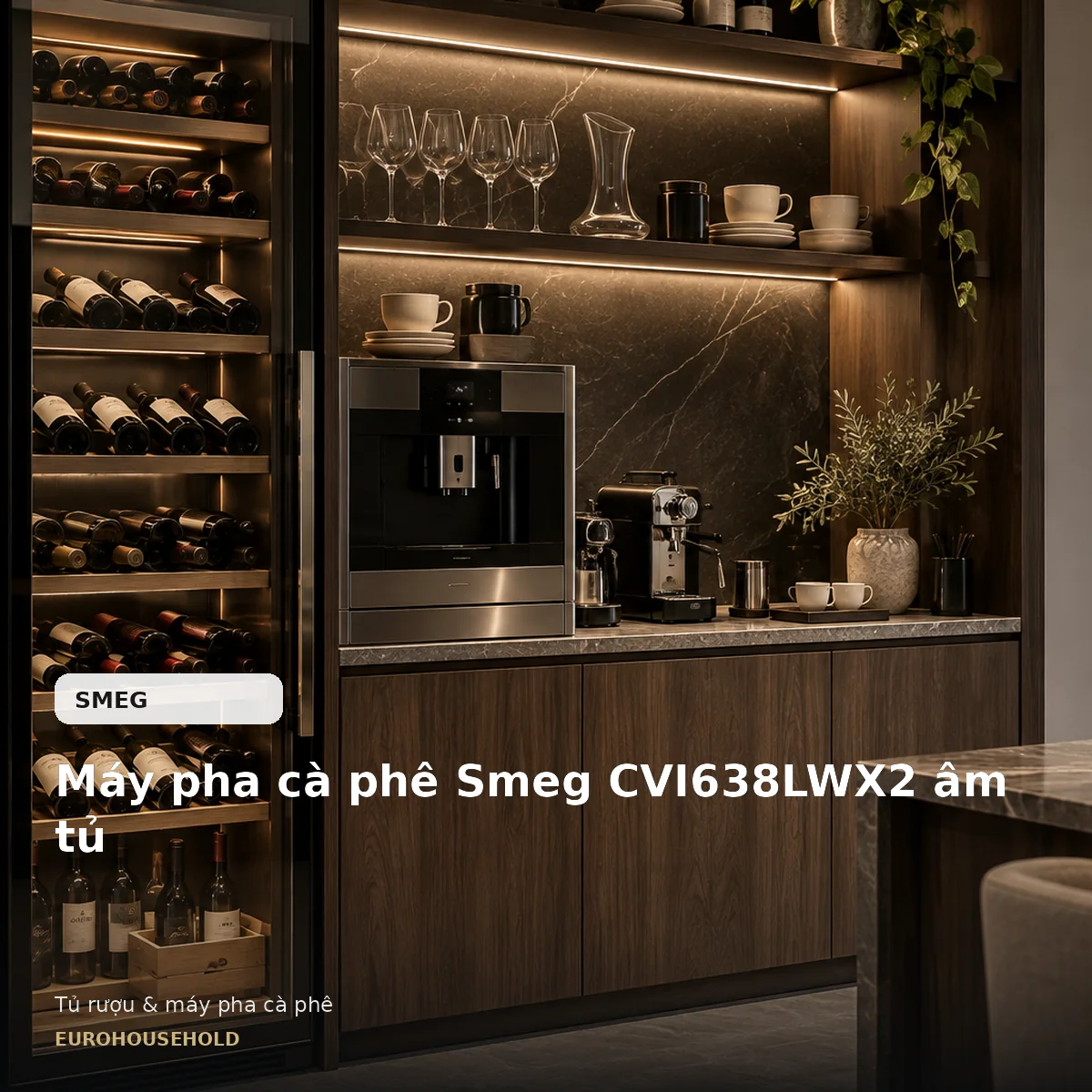Máy pha cà phê Smeg CVI638LWX2 âm tủ Máy pha cà phê Smeg CVI638LWX2 âm tủ